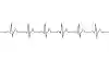 Minimalist black and white horizontal pressure waveform expanding across the frame