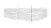 A wide black and white line drawing of layered horizontal strata with vertical core-sample lines reaching down through them.