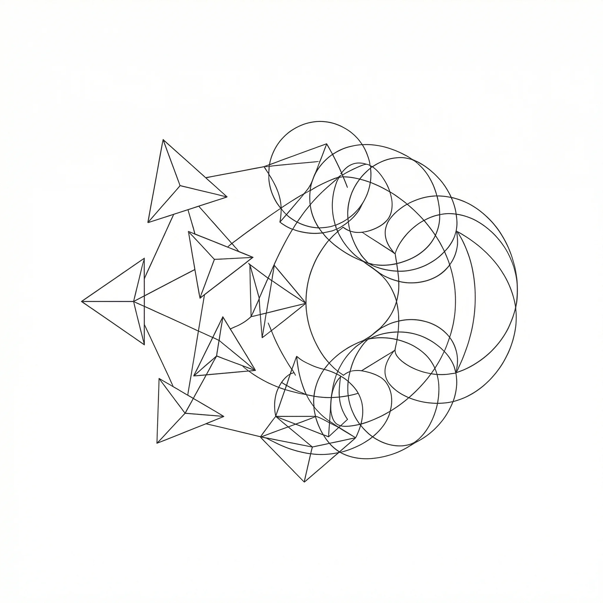 AI-generated topological shapes and simplicial complexes visualization
