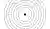 A minimalist black and white line diagram of a dot passing through five concentric rings each with a single gate, representing five independent layers of defense around sensitive data.