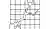 A minimalist black and white line diagram of a scoring grid split by a diagonal crack, representing a formulaic diagnostic model that fails at the level of chance.